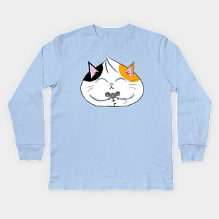 Cat & Mouse Dumpling Kids Long Sleeve T-Shirt